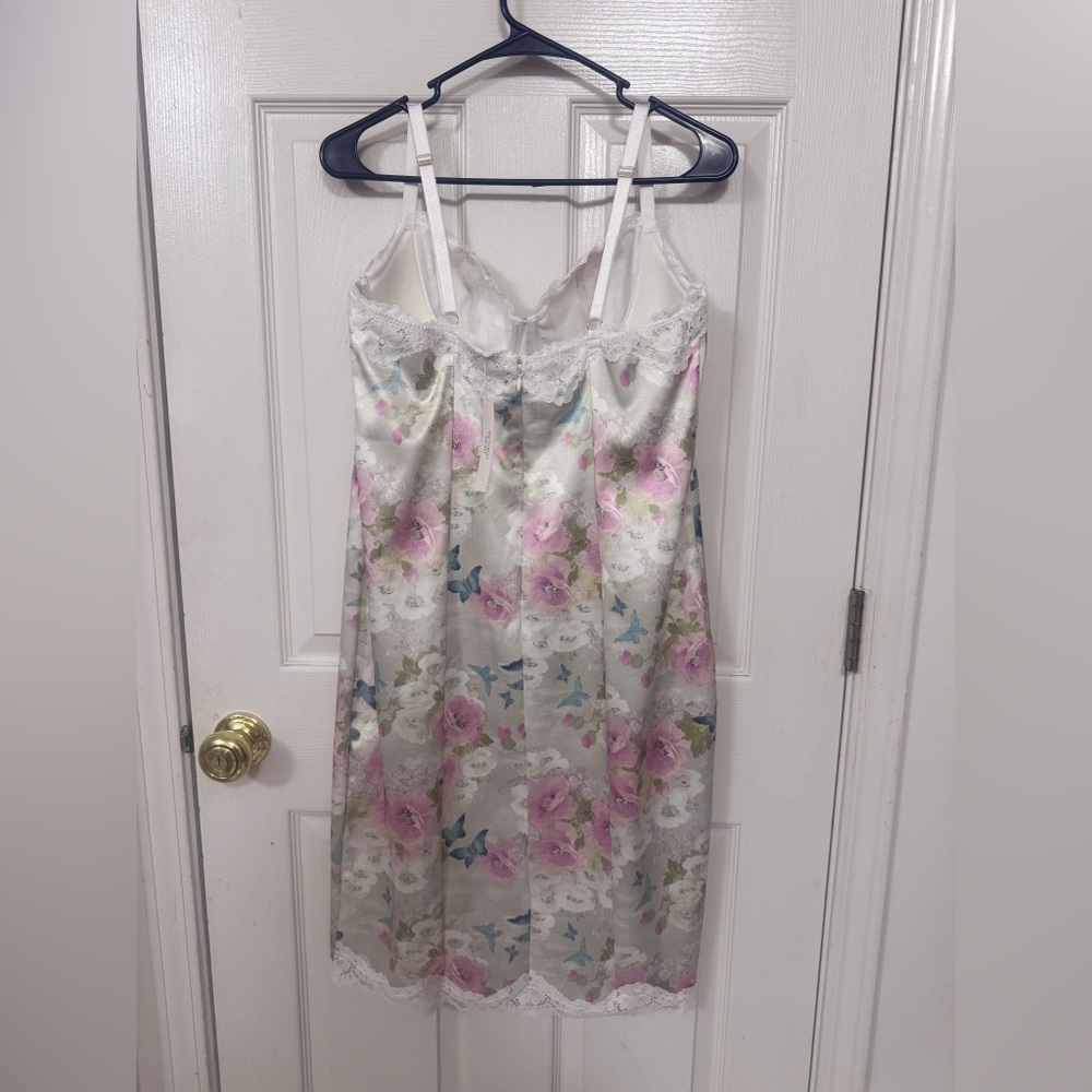 VICTORIA'S SECRET Wicked Satin Lace-Trim Slip Dress size XL NWT retail$120 - Picture 6 of 10